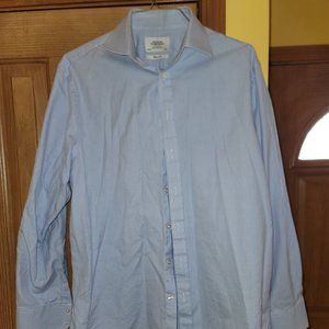 Charles Tyrwhitt Men’s Dress Shirt 16.5" x 36" Blue Classic Fit
